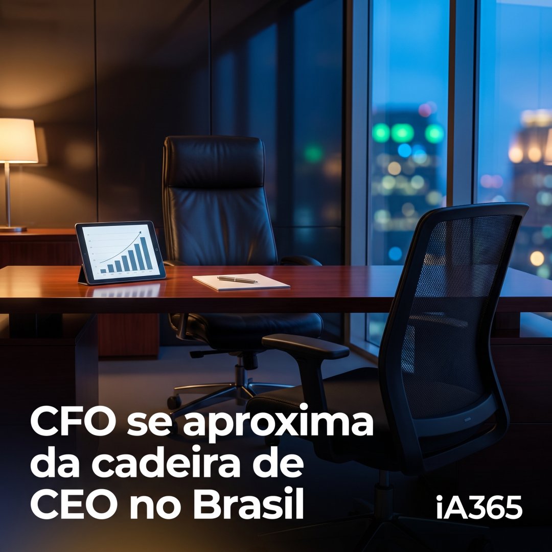 CFO se aproxima da cadeira de CEO no Brasil, mostra levantamento