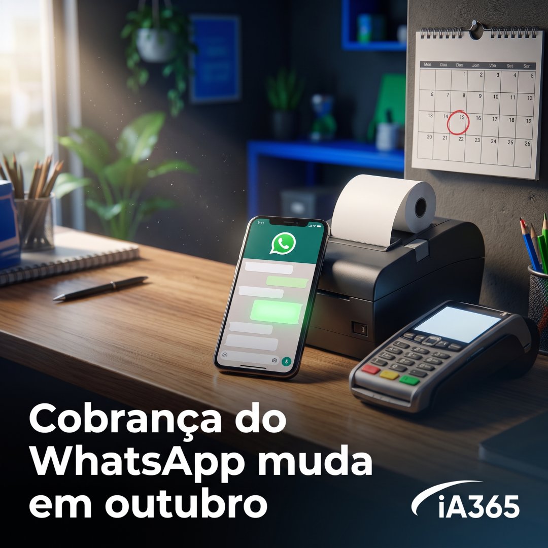 WhatsApp oficial: o que muda na cobrança da Meta a partir de 1º de outubro de 2026